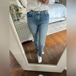 L’Agence light blue high rise skinny jeans